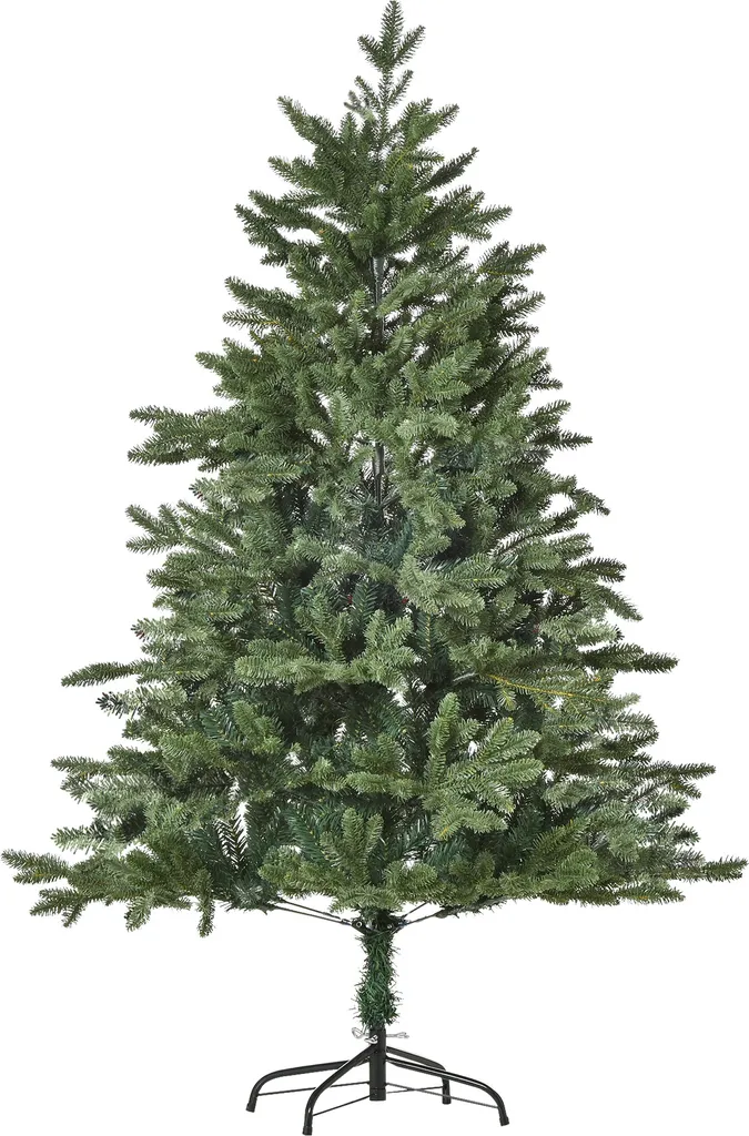 HOMCOM Künstlicher Weihnachtsbaum 1,5 M Christbaum Tannenbaum PVC PE Metall Grün Ø105 X 150 Cm 3 HOMCOM Künstlicher Weihnachtsbaum 1,5 M Christbaum Tannenbaum PVC PE Metall Grün Ø105 X 150 Cm