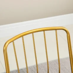 HOMCOM 2er Set Esszimmerstuhl Küchenstühle Polsterstühle Mit Metallrahmen Sitzbezug Aus Samt Vintage Stil Für Lounge Esszimmer Wohnzimmer Küche Schwarz+Gold 45 X 50 X 80 Cm -Homcom d143963ad4dba55cfdb669796b312d17