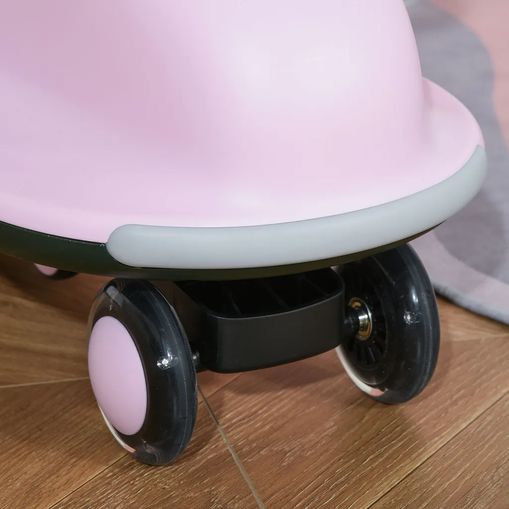 HOMCOM Rutscherauto Bobbycars Rutscher Kinderfahrzeug 5 PolyurethanBlitzräder Kinderauto Mit Aufbewahrungsbox Für Kinder Von 18 Bis 48 Monaten Rosa+Schwarz 77x34x35 Cm 10 HOMCOM Rutscherauto Bobbycars Rutscher Kinderfahrzeug 5 PolyurethanBlitzräder Kinderauto Mit Aufbewahrungsbox Für Kinder Von 18 Bis 48 Monaten Rosa+Schwarz 77x34x35 Cm – Bild 8