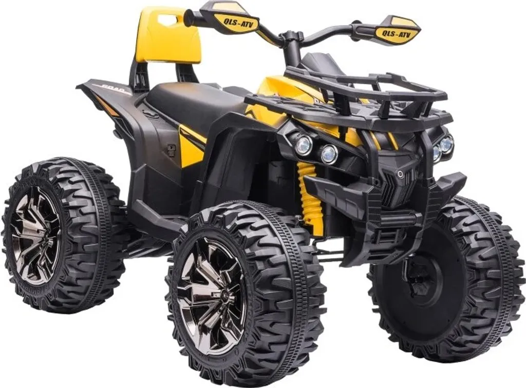 HOMCOM Elektro-Quad Kinder Elektro ATV Kinderwagen LED Frontlicht Mit MP3 USB 2 X 550 Motoren Kinderfahrzeug Kindermotorrad Elektro-Quad Für 37-60 Monate Alt Kinder Metall Gelb 100 X 65 X 73 Cm 3 HOMCOM Elektro-Quad Kinder Elektro ATV Kinderwagen LED Frontlicht Mit MP3 USB 2 X 550 Motoren Kinderfahrzeug Kindermotorrad Elektro-Quad Für 37-60 Monate Alt Kinder Metall Gelb 100 X 65 X 73 Cm