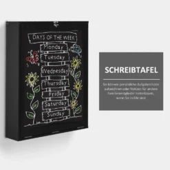 HOMCOM Wandtisch Klappbar Wandklapptisch Klappschreibtisch Mit Tafel Klappbarer Computertisch Mit Stauraum Esstisch Für Küche Wohnzimmer Schwarz Bar 60 X 94,5 X 147 Cm -Homcom d4ee3dc28951cd1bc6728fa20a12fe6e