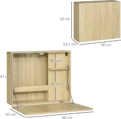 HOMCOM Wandtisch Wandklapptisch Schreibtisch Mit Stauraum Klappbarer Laptoptisch Computertisch Bürotisch Esstisch Modernes Design Spanplatte Naturholz 60 X 21,5 X 50 Cm 12 HOMCOM Wandtisch Wandklapptisch Schreibtisch Mit Stauraum Klappbarer Laptoptisch Computertisch Bürotisch Esstisch Modernes Design Spanplatte Naturholz 60 X 21,5 X 50 Cm -Homcom d7391ea5e476b1263503f34ee2130f8a