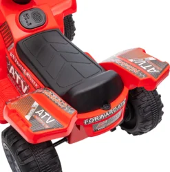 HOMCOM Mini Elektro-Quad Kinder Elektro ATV Kinderwagen Frontlicht Kinderfahrzeug Kindermotorrad Elektroquad Für 18-36 Monate Kinder Metall PP-Kunststoff Rot 70 X 42 X 45 Cm -Homcom d967a83db032efb11a33983a8cbe919c