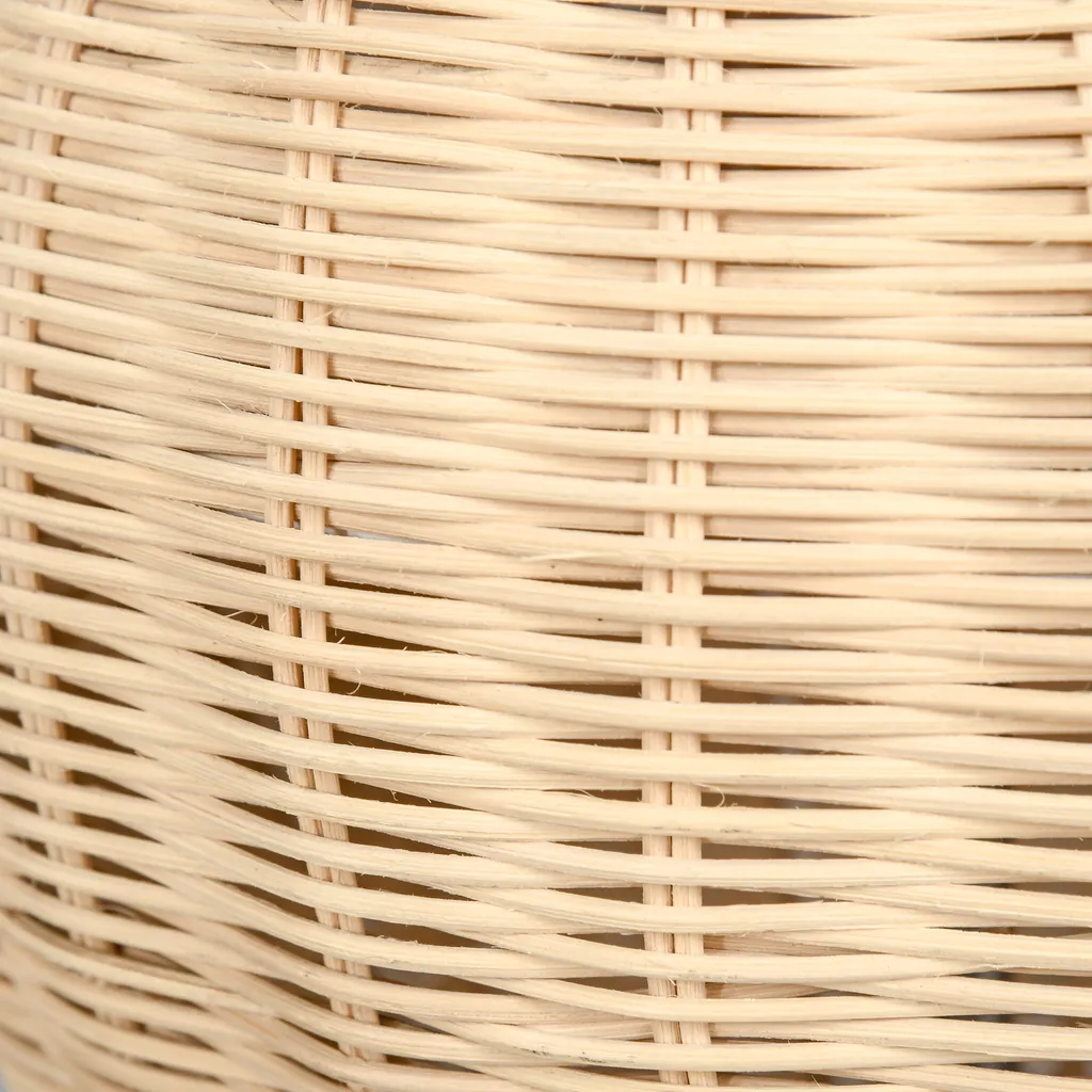 HOMCOM Tischlampe Tischleuchte Rattan-Lampenschirm Nachttischlampe Wohnzimmerlampe Mit Holzsockel Rattan-Fuß 40W Naturholz 34 X 34 X 55 Cm 9 HOMCOM Tischlampe Tischleuchte Rattan-Lampenschirm Nachttischlampe Wohnzimmerlampe Mit Holzsockel Rattan-Fuß 40W Naturholz 34 X 34 X 55 Cm – Bild 7