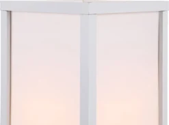 HOMCOM Stehleuchte Stehlampe Mit 3 Regalen Innenbeleuchtung E27 Bis 40W Für Wohn-/Schlafzimmer E1-MDF, Acryl Weiß 26 X 26 X 160 Cm -Homcom dde96d63441f832fde5e66206346c614