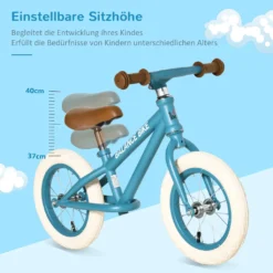 HOMCOM Laufrad Kinderlaufrad Höhenverstellbarem Sitz Lernlaufrad Luftgefüllte Reifen Für Kinder Ab 3 Jahren Stahl Blau 85 X 40 X 53 Cm 14 HOMCOM Laufrad Kinderlaufrad Höhenverstellbarem Sitz Lernlaufrad Luftgefüllte Reifen Für Kinder Ab 3 Jahren Stahl Blau 85 X 40 X 53 Cm -Homcom df14fe78dcde2372115255b0b81b3087