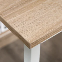 HOMCOM Schreibtisch Für Arbeitszimmer Computertisch Bürotisch Heimbüro Modernes Design Spanplatte Metall Natur 120 X 60 X 75 Cm -Homcom dfbd8f564aa9552e90193e581da24764