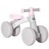 HOMCOM Kinder Laufrad Lauffahrrad Balance Bike 12-36 Monate Mit Verschleißfesten TPU-Rädern Erst Rutschrad Fahrzeug Geschenke Für Jungen/Mädchen Kleinkind Spielzeug PP TPR Rosa 60 X 24 X 37 Cm