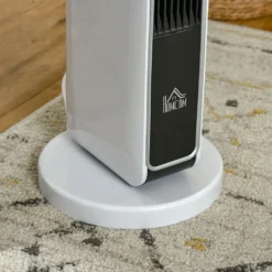 HOMCOM Heizgerät Heizlüfter 2200W Elektroheizer Keramik Heizturm Mit Fernbedienung 8-Stunden-Timer Oszillation Heizer Heizung ABS PA Weiß+Schwarz 21 X 21 X 73 Cm -Homcom e7e1bed700a73c145e4811d562a8b8ab