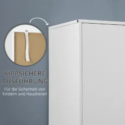 HOMCOM Kleiderschrank, Drehtürenschrank Mit 2 Schubladen, Schrank Mit Türen, Garderobenständer Mit Kippschutz Für Wohnzimmer, Schlafzimmer, Weiß, 80 X 50 X 180cm 15 HOMCOM Kleiderschrank, Drehtürenschrank Mit 2 Schubladen, Schrank Mit Türen, Garderobenständer Mit Kippschutz Für Wohnzimmer, Schlafzimmer, Weiß, 80 X 50 X 180cm -Homcom ec2ae7072072d16faf3cb16a65ca30d4