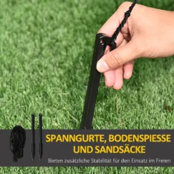 HOMCOM Halloween Dekoration Set Aufblasbarer Kürbis Mit Hexenhut Eingebaute LED-Leuchten Gartendekoration Feiertagsdekorationen 245 X 60 X 125 Cm 17 HOMCOM Halloween Dekoration Set Aufblasbarer Kürbis Mit Hexenhut Eingebaute LED-Leuchten Gartendekoration Feiertagsdekorationen 245 X 60 X 125 Cm -Homcom ef8e0d7d27704f56981ee49a9ad3d91b