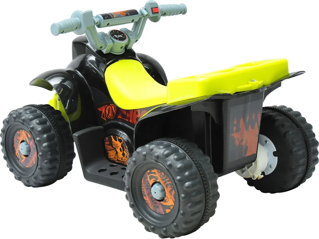 HOMCOM Kinderauto Kinderwagen Elektroauto Kinderfahrzeug Kindermotorrad Quad Elektroquad Kinderquad Elektromotorrad (Elektroquad/gelb-schwarz) 7 HOMCOM Kinderauto Kinderwagen Elektroauto Kinderfahrzeug Kindermotorrad Quad Elektroquad Kinderquad Elektromotorrad (Elektroquad/gelb-schwarz) – Bild 5