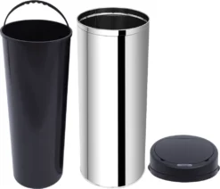 HOMCOM Edelstahl Automatik Sensor Mülleimer Abfalleimer IR Sensor Mit/ohne Inneneimer Rund 50 L 15 HOMCOM Edelstahl Automatik Sensor Mülleimer Abfalleimer IR Sensor Mit/ohne Inneneimer Rund 50 L -Homcom f469b9e3b35e81a945c3b28d779bd2ee