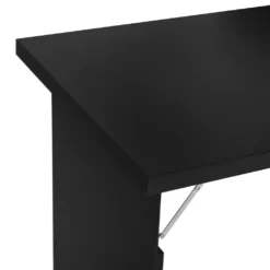 HOMCOM Wandtisch Klappbar Wandklapptisch Klappschreibtisch Mit Tafel Klappbarer Computertisch Mit Stauraum Esstisch Für Küche Wohnzimmer Schwarz Bar 60 X 94,5 X 147 Cm -Homcom f55ad41b2162f8dabb96c25d623f324e