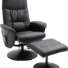HOMCOM Massagesessel Mit Fußhocker Massagesessel Relaxsessel TV-Sessel145°-Neigung Liegesessel Ergonomischer Stuhl Mit 10 Vibrationpunkte Kunstleder Schwarz 76 X 81 X 105 Cm -Homcom f828112328a118c890ef95b37fbfbdbf