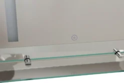 HOMCOM Badspiegel Mit Ablage LED Lichtspiegel Badezimmerspiegel Wandspiegel 15W (Modell4) Wasserdicht 50 X 15,5 X 70 Cm -Homcom f8b8fefdf7a222a15778772445da3044