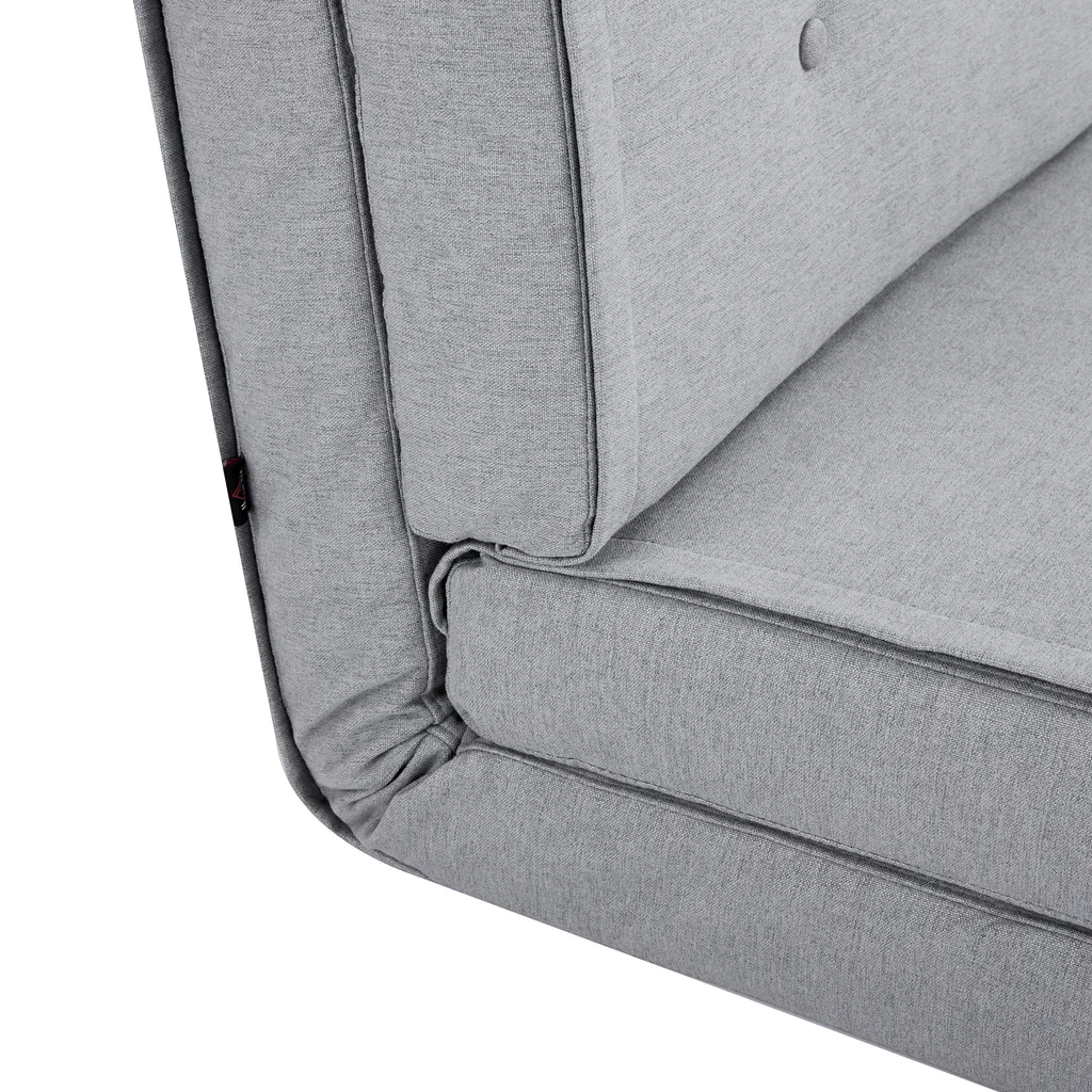 HOMCOM Bodensofa Klappbar Schlafsessel Bodenstuhl 5-stuhfig Verstellbar Klappsessel Schlafsofa Sofabett Einzelsofa Hellgrau 61 X 73 X 58 Cm 9 HOMCOM Bodensofa Klappbar Schlafsessel Bodenstuhl 5-stuhfig Verstellbar Klappsessel Schlafsofa Sofabett Einzelsofa Hellgrau 61 X 73 X 58 Cm – Bild 7