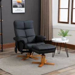 HOMCOM Massagesessel Mit Fußhocker Relaxsessel Fernsehsessel TV Sessel 145°-Neigung Kunstleder Schwarz 80 X 86 X 99 Cm 12 HOMCOM Massagesessel Mit Fußhocker Relaxsessel Fernsehsessel TV Sessel 145°-Neigung Kunstleder Schwarz 80 X 86 X 99 Cm -Homcom ff4e702480879907a31a68b40e260310