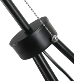 HOMCOM Stehlampe Stehleuchte Standleuchte E27, Stahl+Polyester, 37x37x152cm (Schwarz+Weiß) -Homcom ffdb00981c9278bf0a29c03b4360c234